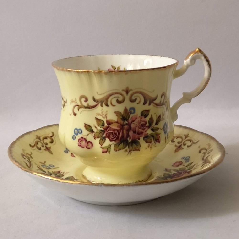Vintage Paragon Teacup and Saucer Antique Series Tapestry, Bone China England